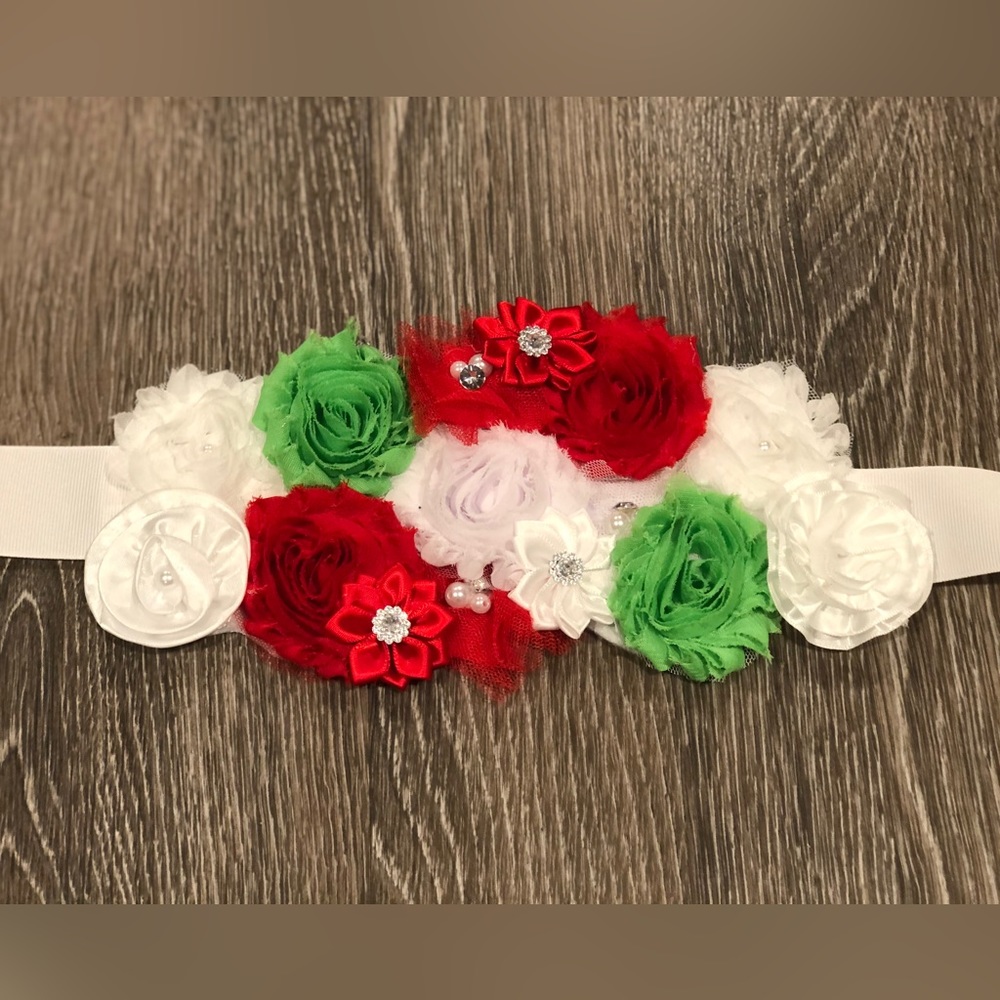 NEW handmade Christmas maternity sash